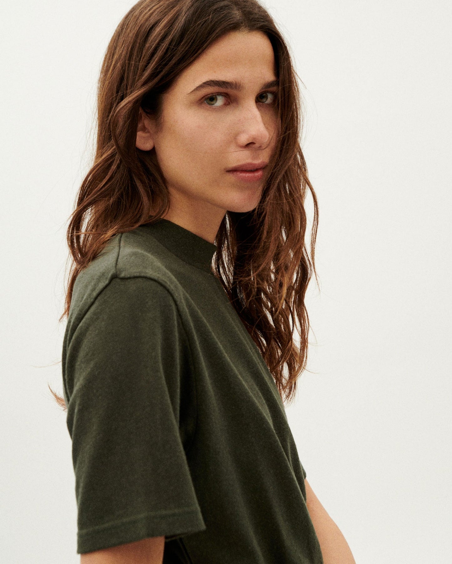 Tricou AIDIN Hemp Dark Green